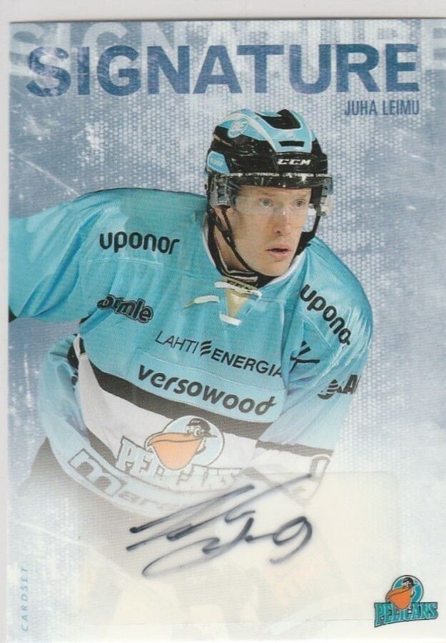 2016/17 Cardset Signature Juha Leimu , Pelicans