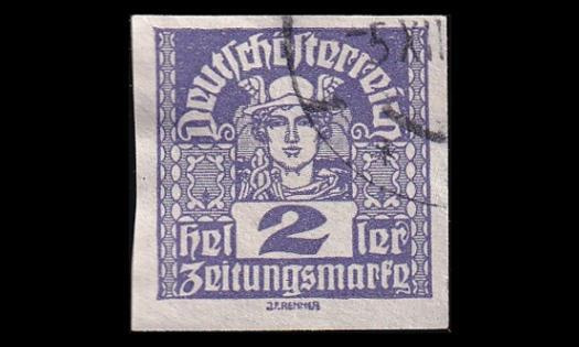 Itävalta 293x o Sanomalehtimerkki 2 H (1920)