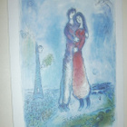 Marc Chagall: Joy (Ilo), litografia 1980, ei kulk. - pikkukuva 1