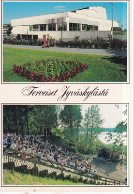 Jyväskylä. Teatteri . sommitelmakortti, e288