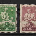 1946 Tuberkuloosi-merkit leimaamattomina ja leimattuina - pikkukuva 1