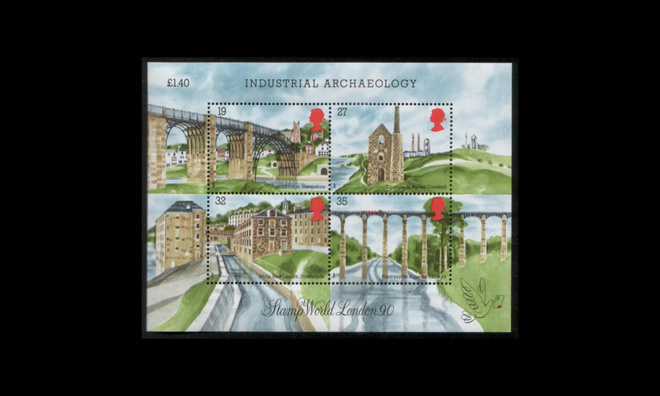 Iso-Britannia 1210-3BL5 ** Rakennusmuistomerkkejä (1989)