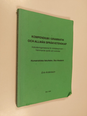 Erik Andersson : Kompendium i grammatik och allmän språkv...