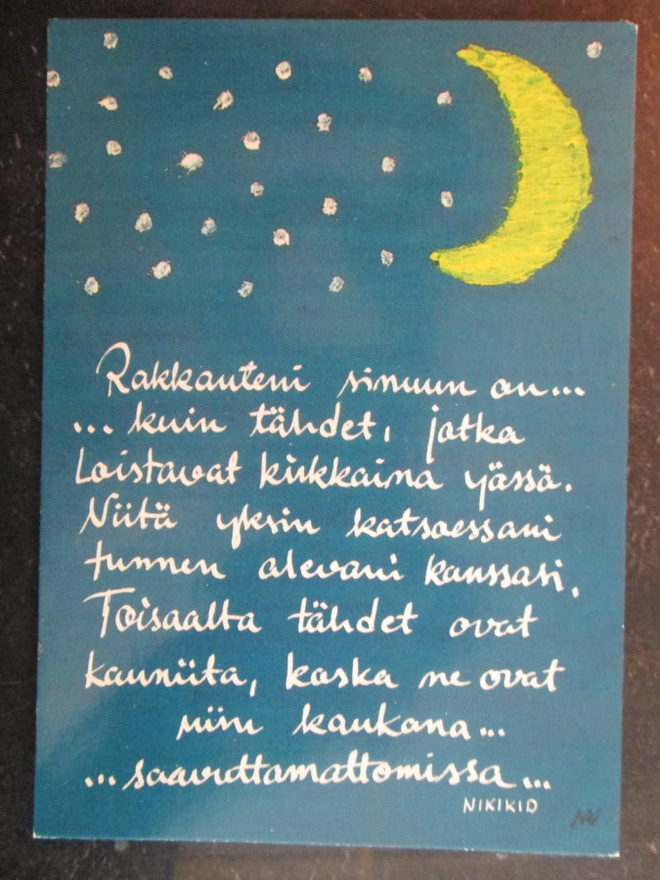 KULKEMATON RAKKAUTENI SINUUN ON....KUIN TÄHDET
