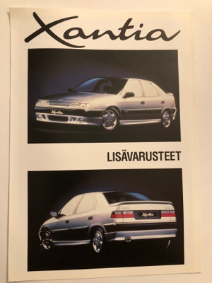 Myyntiesite - Citroen Xantia lisävarusteet -1993