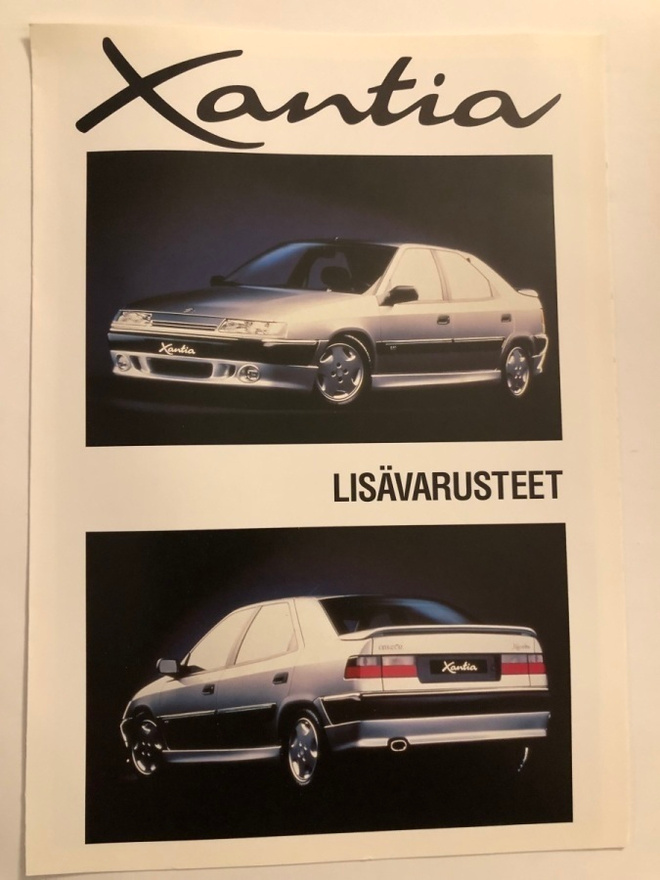 Myyntiesite - Citroen Xantia lisävarusteet -1993