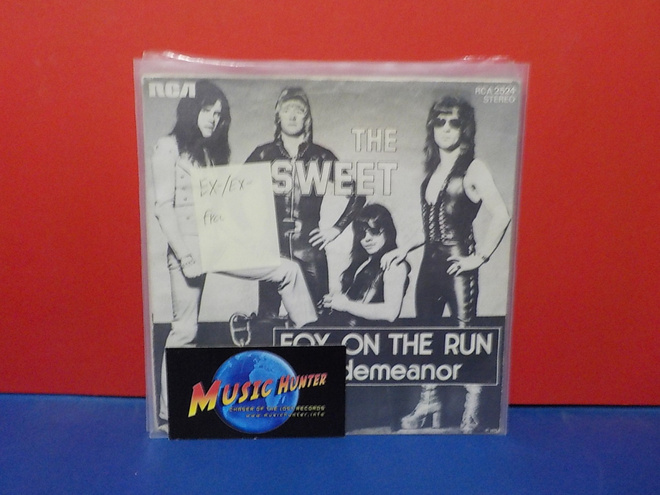 THE SWEET - FOX ON THE RUN EX-/EX- FRA 7"
