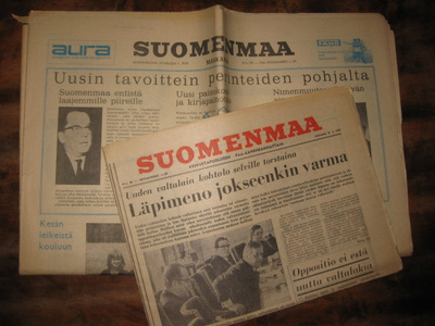 Sanomalehti  Suomenmaa   2 kpl