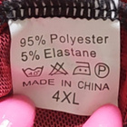 Musta punainen pitsi body 4XL - pikkukuva 2