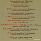 Kokoelma • The top ten love songs CD - pikkukuva 3