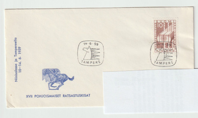 Postileima : TAMPERE 14.6.59 ,erikoisleima
