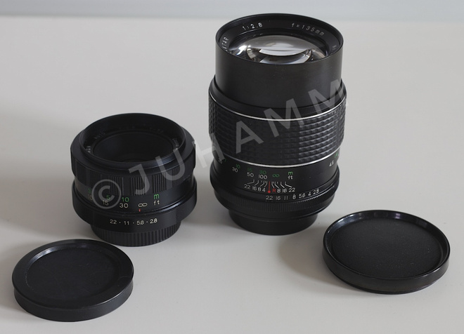 M42 objektiivit 2kpl