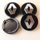Renault vannekeskiöt – Kromi-musta – 59mm (4kpl - pikkukuva 1