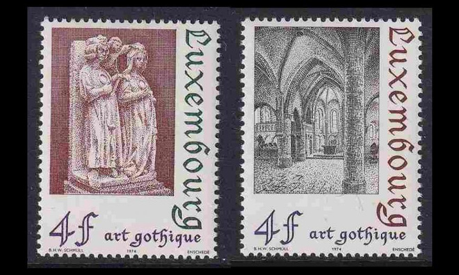 Luxemburg 887-8 ** Arkkitehtuuri (1974)
