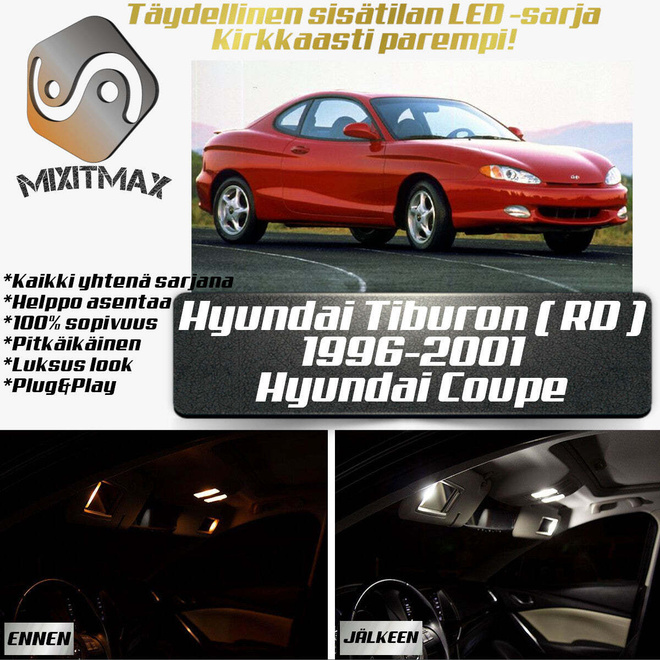 Hyundai Triburon (RD) Sisätilan LED-sarja 7-osai