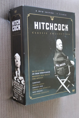 8DVD Hitchcock Classic Collection 9 elokuvaa 1934-44