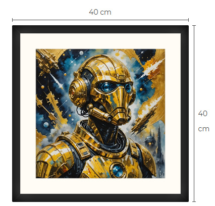 Uusi uniikki Sci-Fi Science Fiction taulu 40 cm x 40 cm