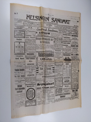 Helsingin sanomat 25.1.1907 (näköispainos)