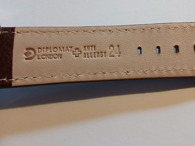 Diplomat London 24mm nahkaranneke
