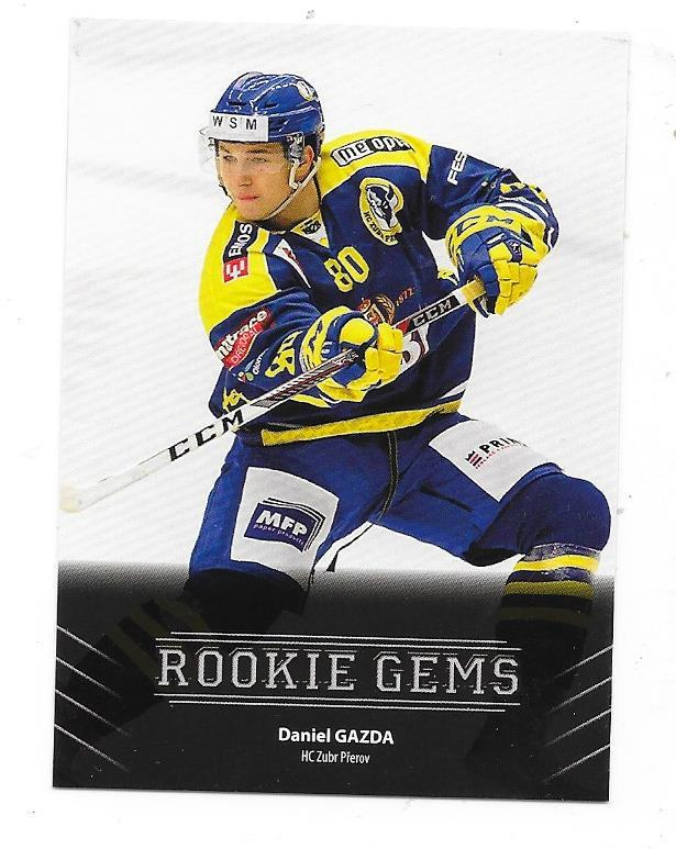 2017-18 Pr Rookie Gems #22 Daniel Gazda   HC Prerov,  ILVES