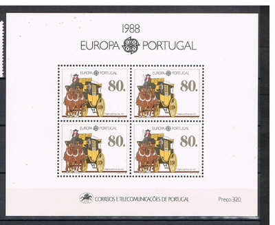 Portugal 1988 - Europa CEPT blokki ++