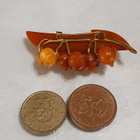 Upea  Meripihka solki rintakoru rintaneula, baltic amber, it - pikkukuva 5