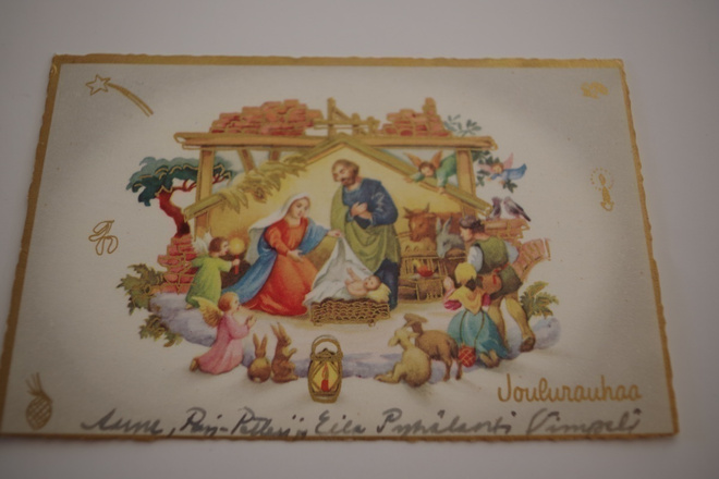 Joulukortti 1950-luvulta