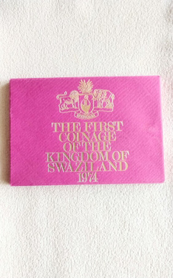 The First Coinage Of The Kingdom Of Swaziland 1974 rahasarja