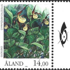 ÅL 1989 Kämmekkäkasvit 14,00 mk välilöpari logo ** LaPe 035 - pikkukuva 1