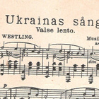 Ukrainas Sång, nuotit pianolle, sanat ruotsiksi. - pikkukuva 3