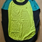 Armani poncho tyylinen värikäs lime/turkoosi neule S/ M/ L - pikkukuva 1