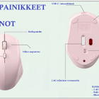 Musta langaton Bluetooth 5.2 / 2.4G hiiri #30684 - pikkukuva 4