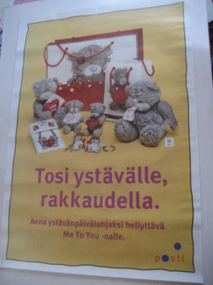 POSTI JULISTE VINTAGE NALLE