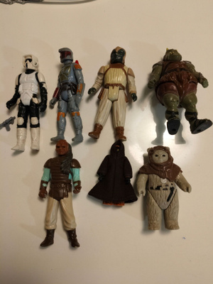 Star Wars vintage figuurit 7 kappaletta