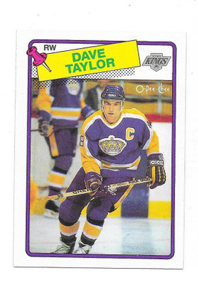 1988-89 OPC #46 Dave Taylor Los Angeles Kings