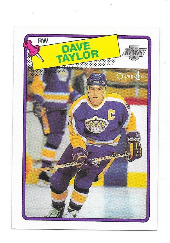 1988-89 OPC #46 Dave Taylor Los Angeles Kings