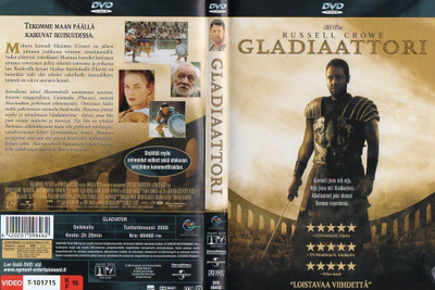 Gladiaattori (69 027) k -FI- suomik. DVD egmont