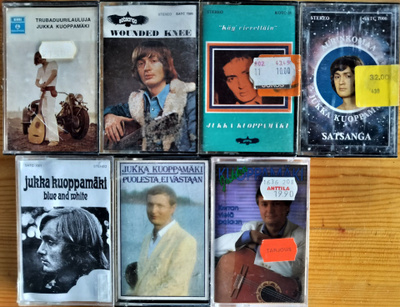 JUKKA KUOPPAMÄEN KASETTEJA -7 KPL KASETTEJA