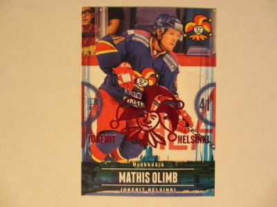Mathis Olimb /100 tehty KHL 2015-16 Jokerit Sereal