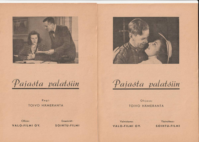 ELOKUVA ESITE PAJASTA PALATSIIN  1946 (K12-102)