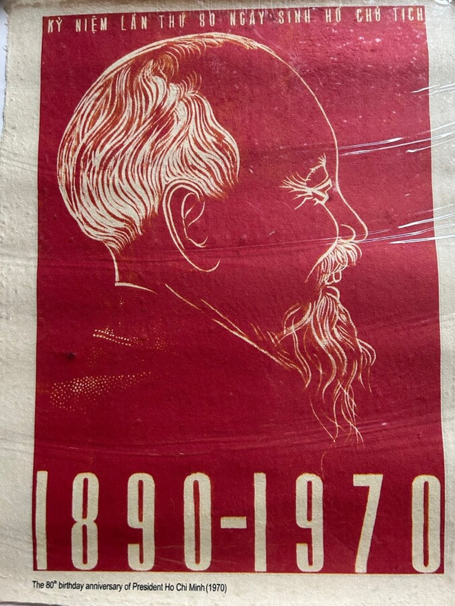 PROPAGANDAJULISTE - HO CHI MINH 80V