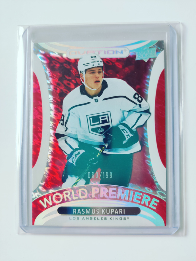 Rasmus Kupari 21-22 UD Ovation World Premiere Red /199