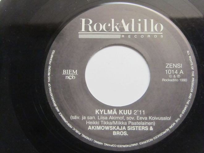 Akimowskaja Sisters & Bros.: Kylmä kuu  7" single  1990