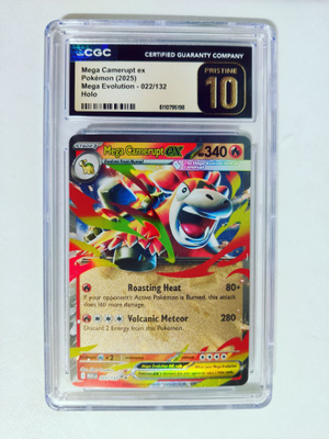 Mega Camerupt ex - Mega Evolution 022/132 Holo CGC 10