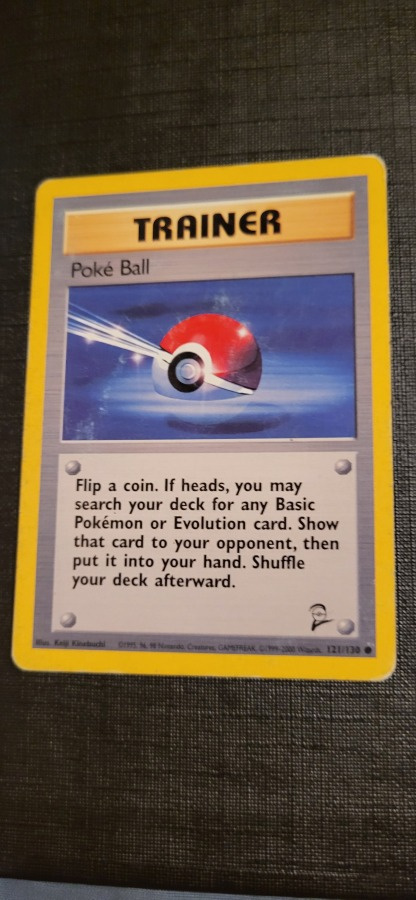 Poké Ball #121 Base Set 2 common Pokemon CCG card