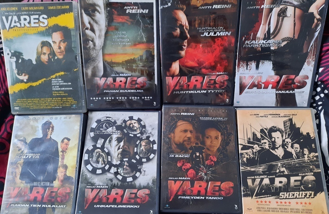 9 VARES ELOKUVAA ( 8 Vares + SHERIFFI) DVD
