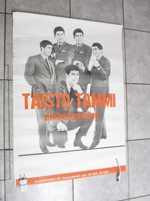 TAISTO TAMMI ORKESTEREINEEN - ORIG VANHA KEIKKAJULISTE