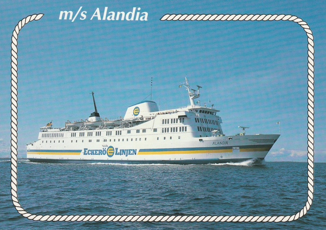 LAIVAKORTTI - M/S ALANDIA