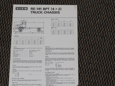 1974 Sisu RE-141 BPT 4x2 esite - KUIN UUSI