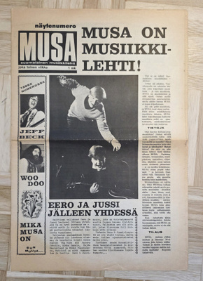 MUSA näytenumero 1971 + vuosikerrat 1972-1974 + juliste